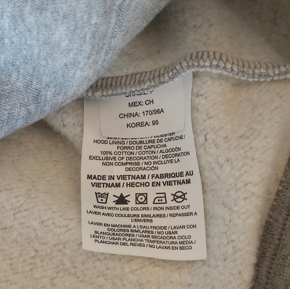 Converse Heather Gray Zip Up Hoodie - Picture 4 of 4